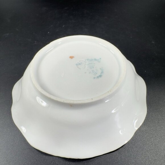 Royal Rudolstadt Prussia Porcelain Hand Painted Dish Bowl Antique 5inch Set 2 - Picture 10 of 12